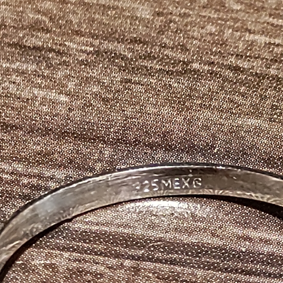 Heart Shape SS 925 Cubic Zirconia Ring Size 7.5 - Picture 4 of 6